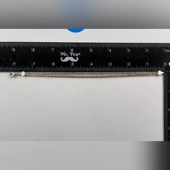 MILOR ITALY DOUBLE POPCORN CHAIN BRACELET 924 STERLING SILVER 5mm 8" 6.8g - Picture 7 of 7